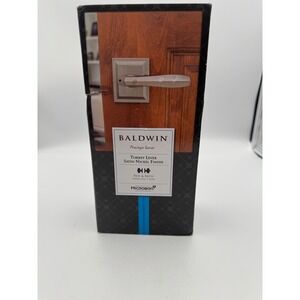Baldwin Prestige Torrey Lever Satin Nickel Bed Bath Privacy Door Handle Set